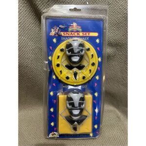 Vtg 1994 90's Mighty Morphin Power Rangers MMPR Snack Set New NIP Yellow Zach